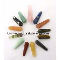 Mix Assorted Gemstone 2 - 3" Double Terminated Pencil